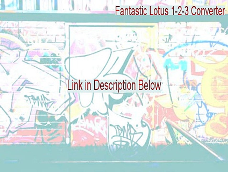 Fantastic Lotus 1-2-3 Converter Key Gen - Legit Download 2015