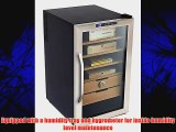 Whynter CHC-251S Stainless Steel Cigar Cooler Humidor 2.5 Cubic Feet