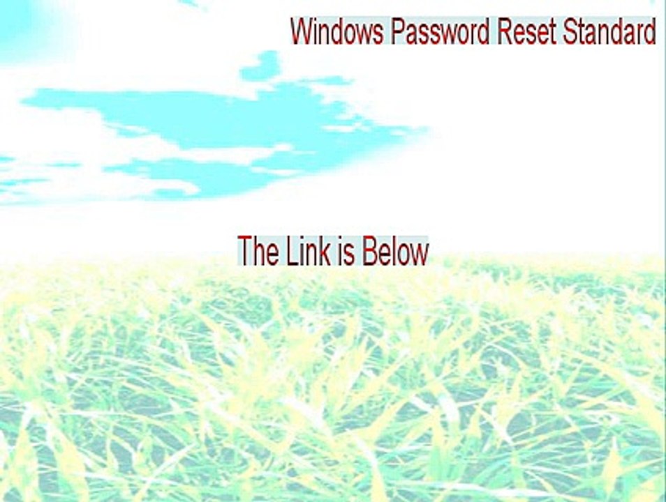 Windows Password Reset Standard Free Download - Free Download (2015)