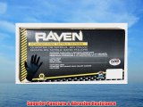10 Pack SAS Safety 66519 Raven 6 mil Black Nitrile Disposable Gloves - X-Large (100 Gloves