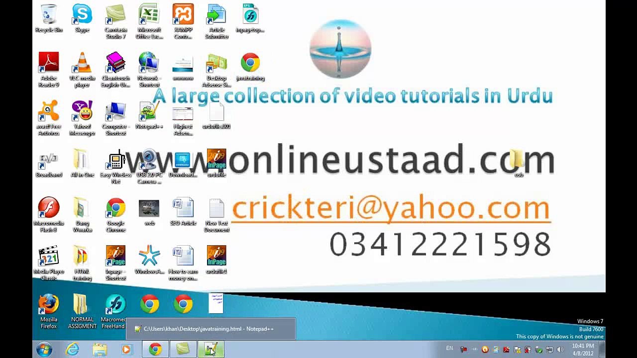 JavaScript in Urdu Lesson 08