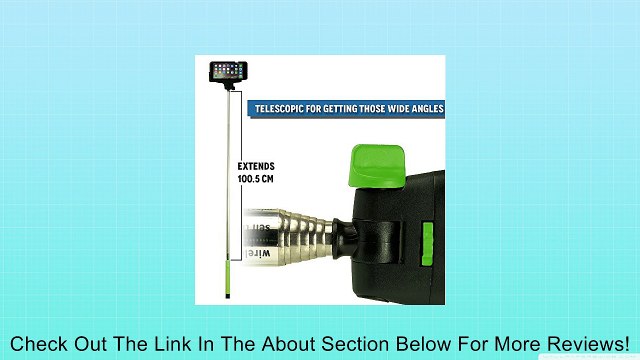 OPTIKAL SelfiePAL Wireless Bluetooth Remote Shutter Stick with Mount Clamp for Various Devices (iPhone 6, 6 Plus, 5, 5S, Note 4, 3, HTC One) - Green Review