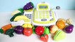 Cash Register with Toy Cutting Fruits and Vegetables Just Like Home Toy Food Cooking Playset