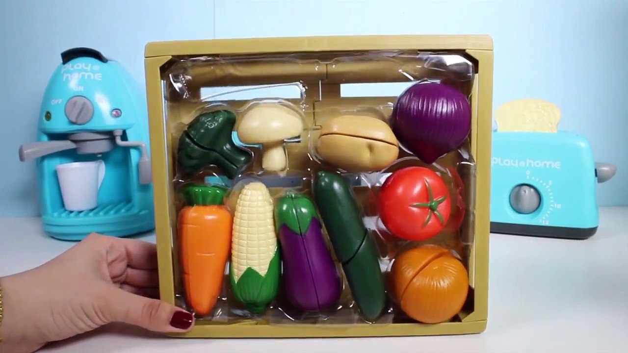 Toy Cutting Vegetables Velcro Cooking Playset Kitchen Spielzeug Schneiden von Gemüse Klett Toy Food