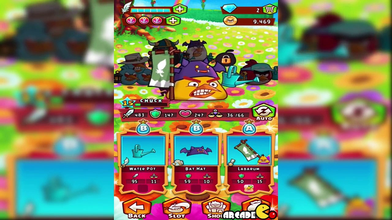 Angry Birds Fight! - New SS Class Items Map Flower Island Gameplay Part 36
