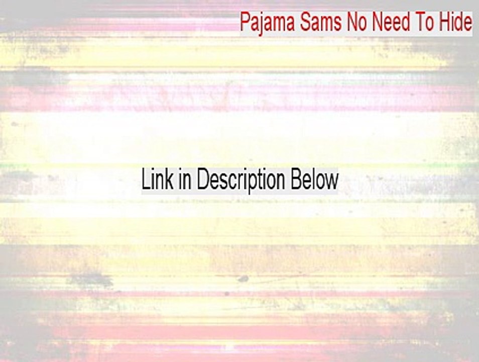 Pajama Sams No Need To Hide Cracked [Download Now]