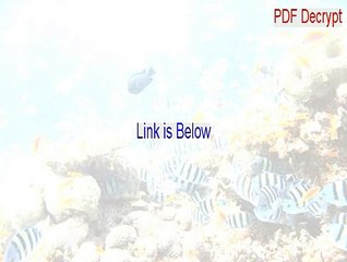 PDF Decrypt Crack - Instant Download [2015]