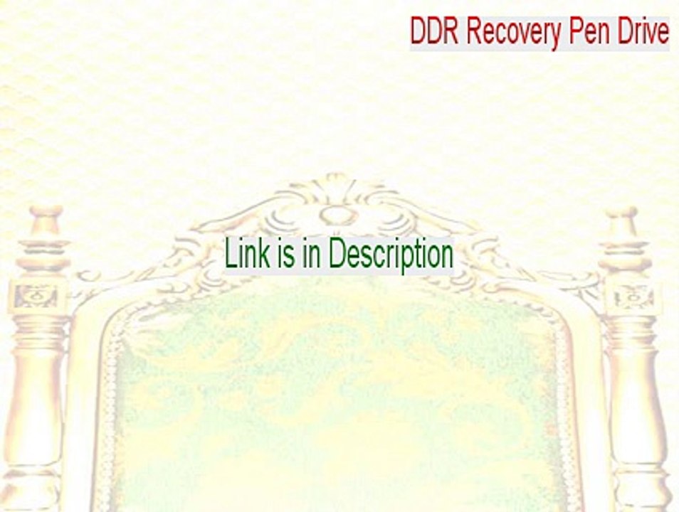DDR Recovery Pen Drive Cracked - Download Here [2015]