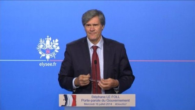 Compte rendu du Conseil des ministres du mercredi 16 juillet 2014