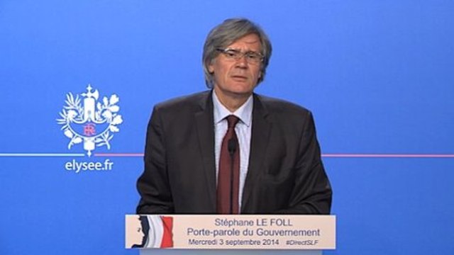 Compte rendu du Conseil des ministres du 3 septembre 2014