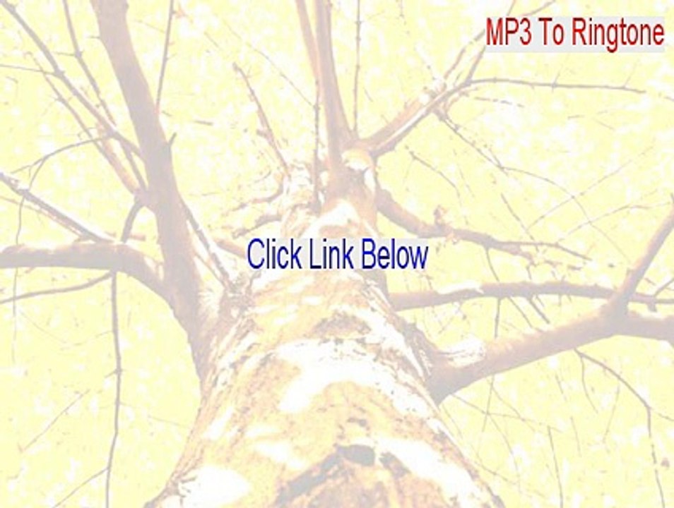 MP3 To Ringtone Crack [Download Here]