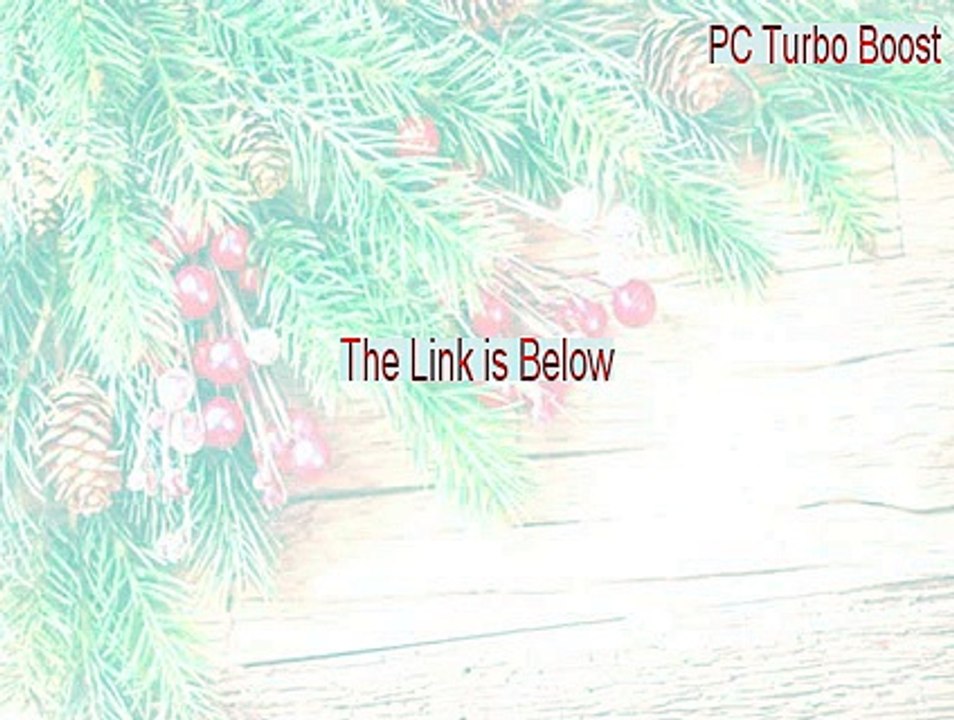 PC Turbo Boost Download [Instant Download 2015]