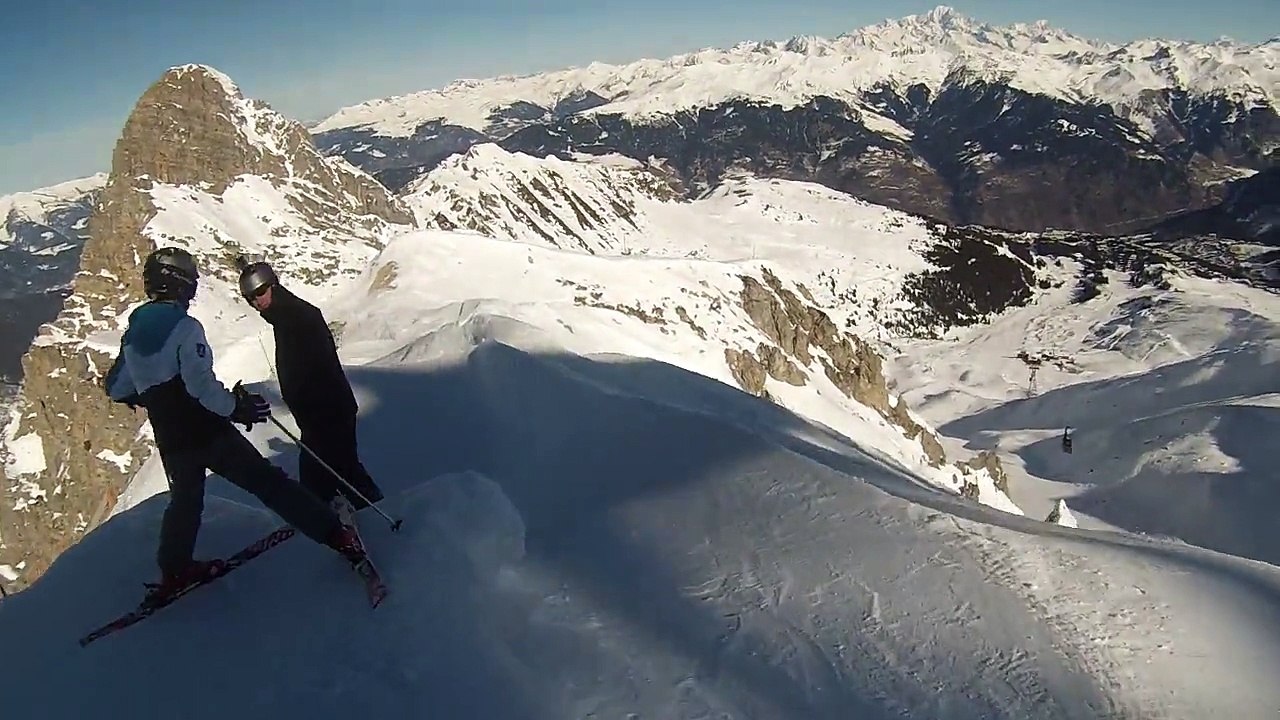 Courchevel: Descente du Grand couloir