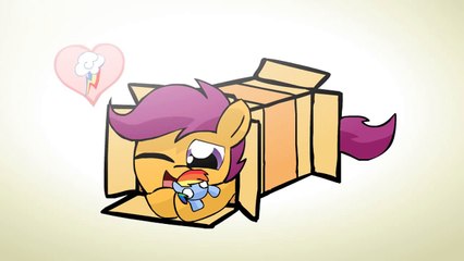 Ponies sliding into a box v2.0