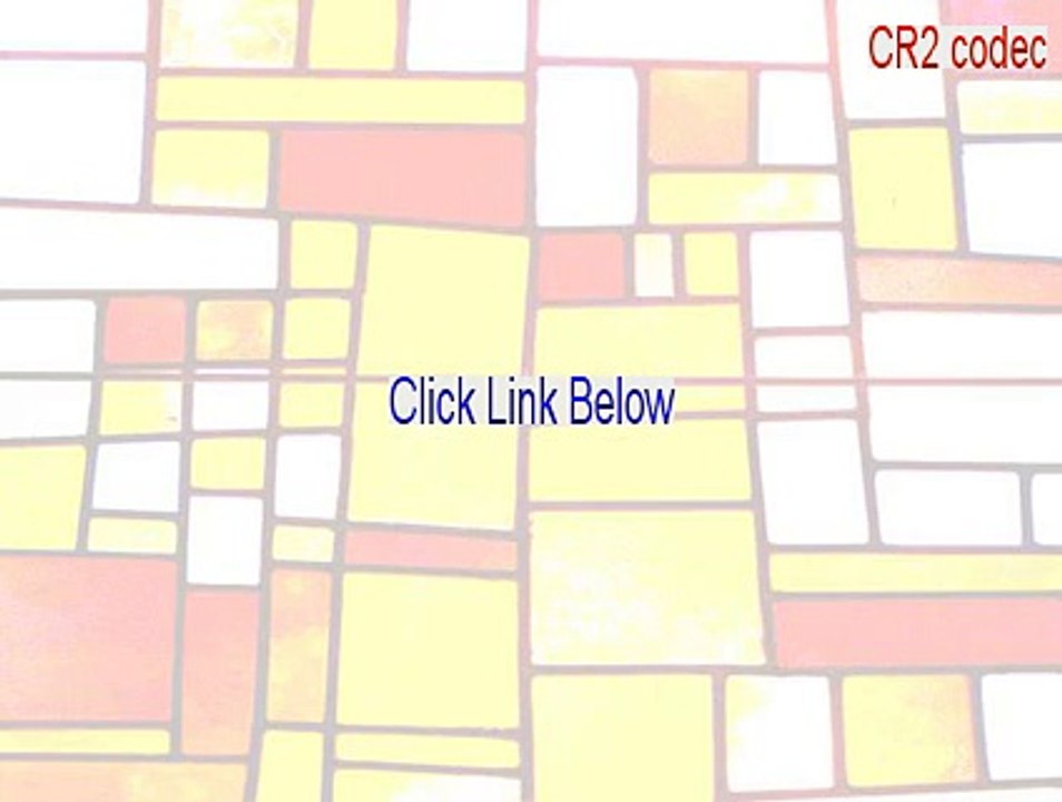 CR2 codec Serial - Download Now (2015)