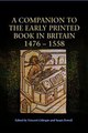 Download A Companion to the Early Printed Book in Britain 1476-1558 ebook {PDF} {EPUB}
