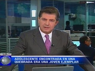 Adolescente encontrada sin vida en una quebrada era una joven ejemplar