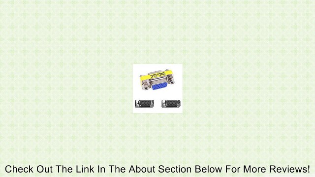 Belkin Gender Changer HDdb15F/HDdb15F Low Profile Review