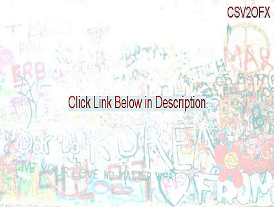 CSV2OFX Download (Download Now 2015)