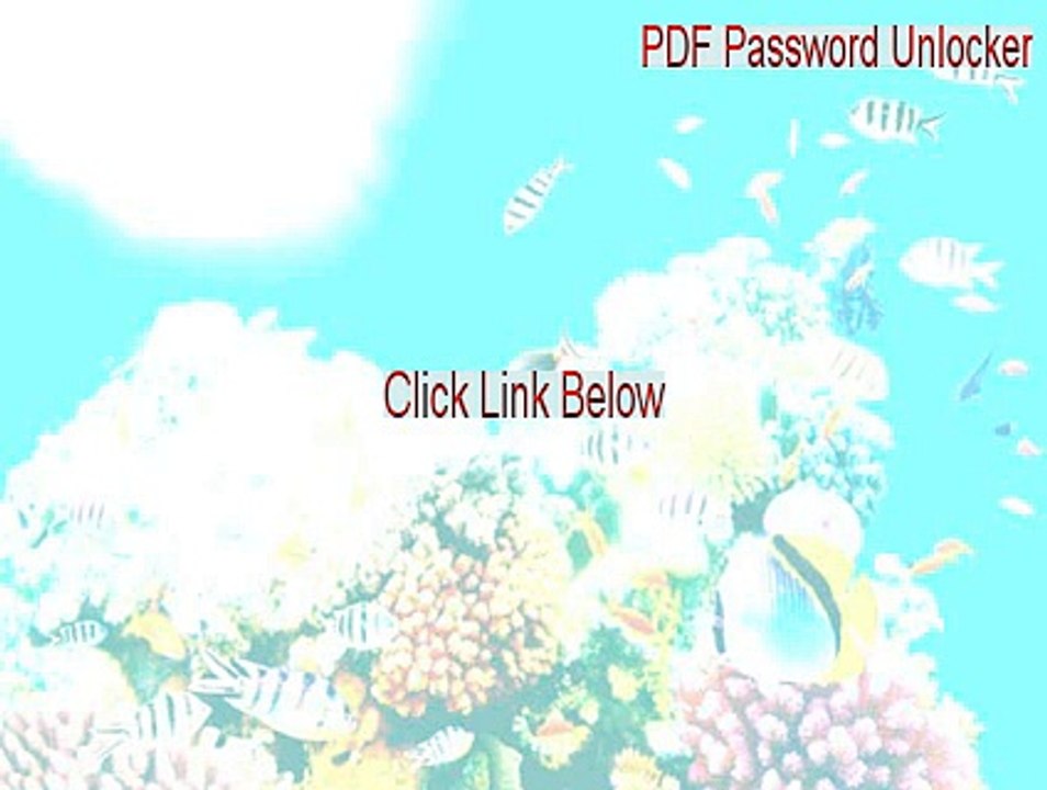 PDF Password Unlocker Download Free (Instant Download 2015)