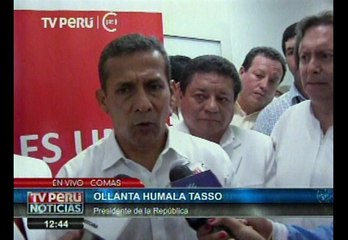 Ollanta Humala: 'Estamos evaluando dar respuesta enérgica a nota de Chile'