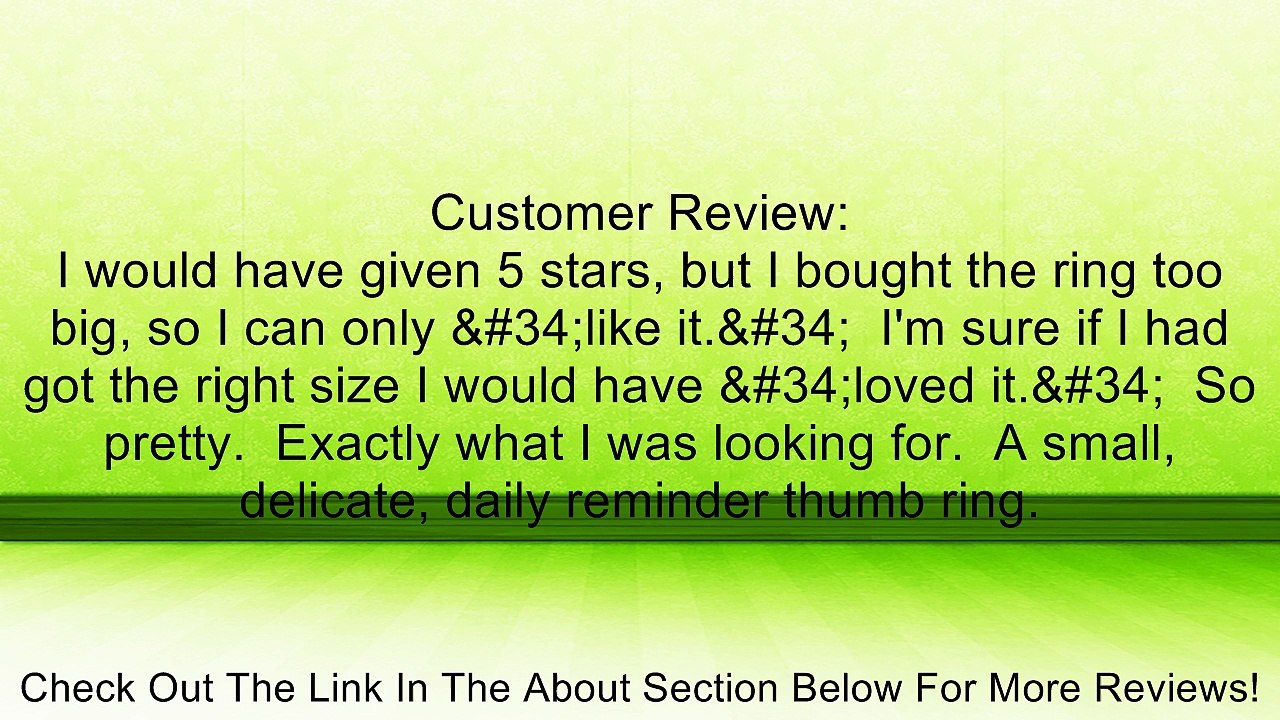 CTR RING Sterling Silver "Filigree" - C059120 Review