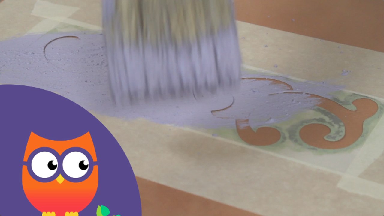 Comment peindre au pochoir avec des effets (Ooreka.fr)