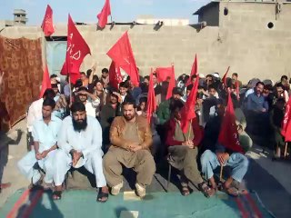 ANP Sindh G S Yonas Khan Bunery in Aedres Pablic Matteenng In Yobthote