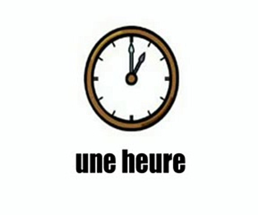 الوقت بالفرنسيه