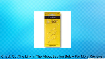 John James Twin Pointed Quick Stitch Needles Size 22 Review