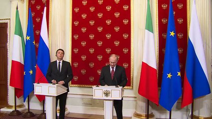 Conferenza Stampa Renzi - Putin