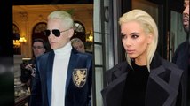 Kim Kardashian & Jared Leto Show Off Platinum Blonde Hair