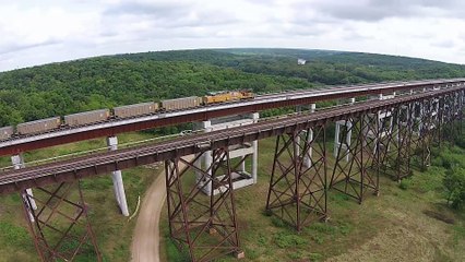 Largest double rail train track