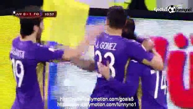 Juventus, 1 - 2 ,Fiorentina ,All Goals ,and Highlights, Coppa Italia , 5-3-2015