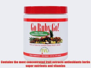 Institute for Vibrant Living Go Ruby Go Fruit Superfood Powder 8.93 oz Antioxidants & Probiotics