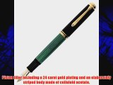 Pelikan Souveran 1000 Black/Green GT Fountain Pen - Medium Nib (987594)