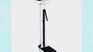 Detecto Eye Level Physician Beam Scale with Height Rod and Wheels 438
