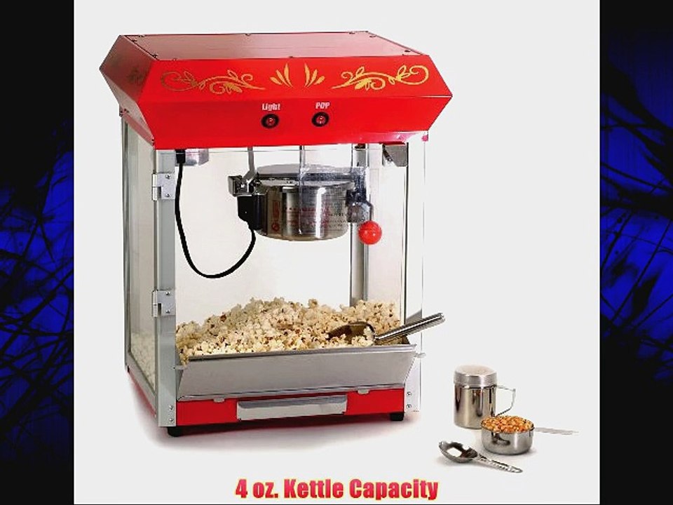 Maxi-Matic EPM-450 Elite Tabletop Old-Fashioned 4-Ounce Kettle Popcorn Popper Machine