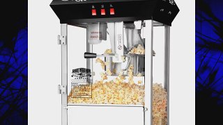 Great Northern Popcorn Black 8 oz. Ounce Foundation Movie Theater Style Popcorn Machine Top