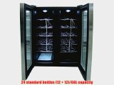 SPT WC-2461H Double-Door Dual-Zone Thermo-Electric Wine Cooler with Heating