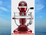 KitchenAid KF26M22CA 6-Qt. Professional 600 Design Series with Glass Bowl - Candy Apple Red