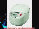 Tiger JBA-A10U Micom 5.5-Cup (Uncooked) Rice Cooker and Warmer with 3-in-1 Functions