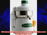 Omega 4000 Stainless-Steel 1/3-HP Continuous Pulp-Ejection Juicer