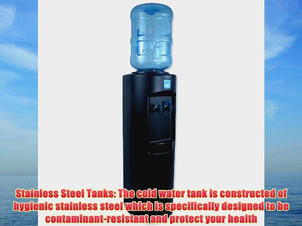 Clover B7B Warm and Cold Bottled Water Dispenser Black