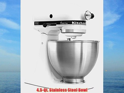 KitchenAid KSM75WH 4.5-Qt. Classic Plus Stand Mixer - White