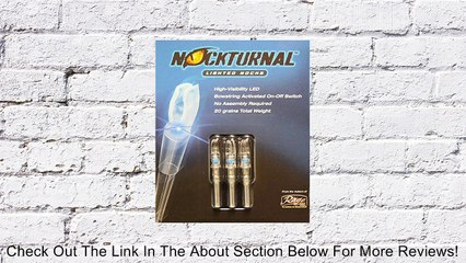 Nockturnal Lighted Arrow Nock X Model 3/Pkg Blue Review