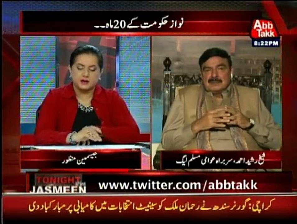 Sheikh Rasheed in Tonight With Jasmeen - 5th March 2015