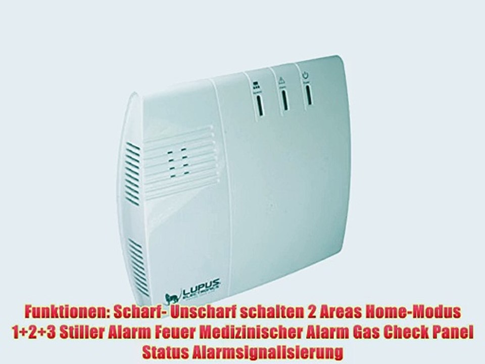 Lupus Electronics Lupusec XT2 kabellose Smarthome-Funk-Alarmzentrale inklusive SMS/Email/Simkarten-Modul