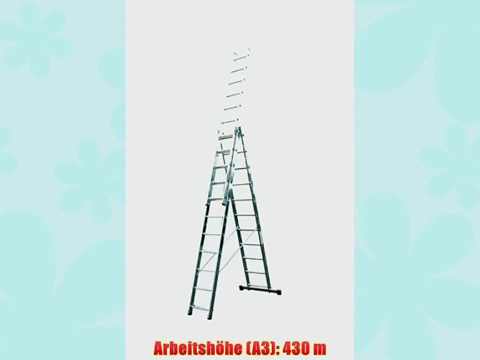 Krause vielzweckleiter corda 3 x 11 sprossen