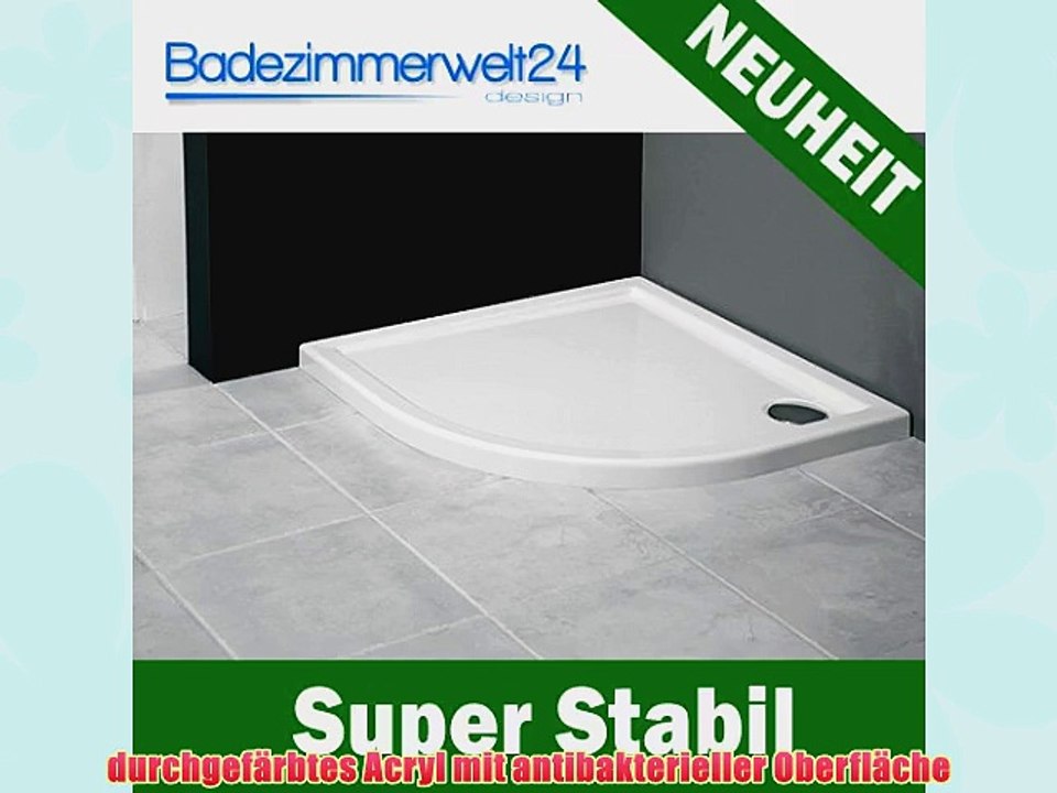 Corrina Duschwanne/Duschtasse Superflach Viertelkreis 90x90 cm R=55 cm